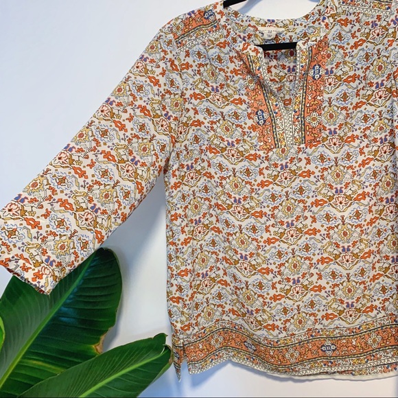 Moroccan print tunic top - Picture 2 of 4